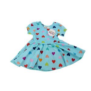 Dot Dot Smile Twirly Dress Polka Dot Size 6 - 12 months Aqua 93661 w/ Tags